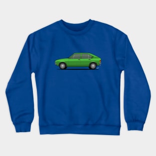 Alfasud side profile drawing - Green Crewneck Sweatshirt